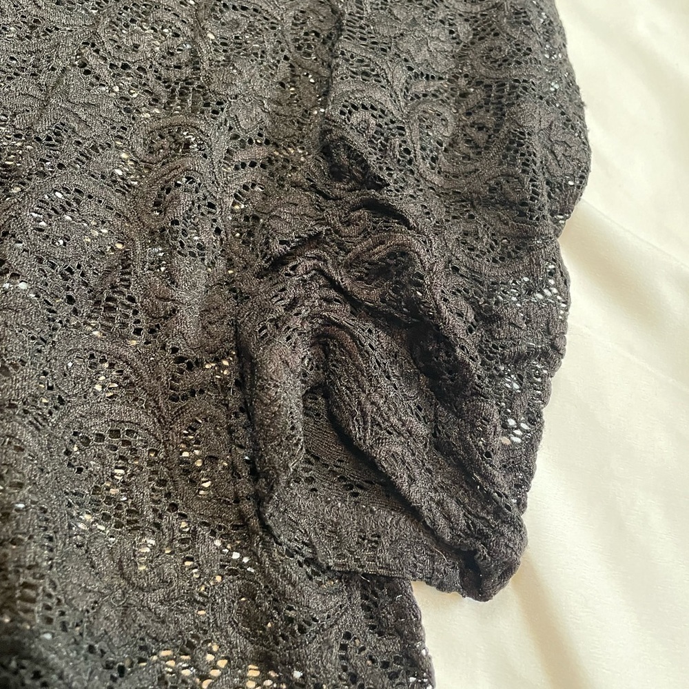 Maurice’s size medium black lace blouse - Picture 3 of 8